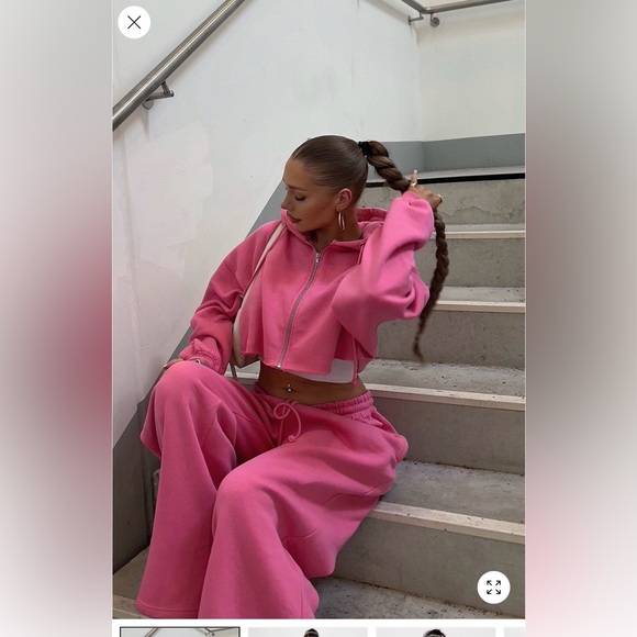 pink on the go fleece matching set. - Picture 4 of 4